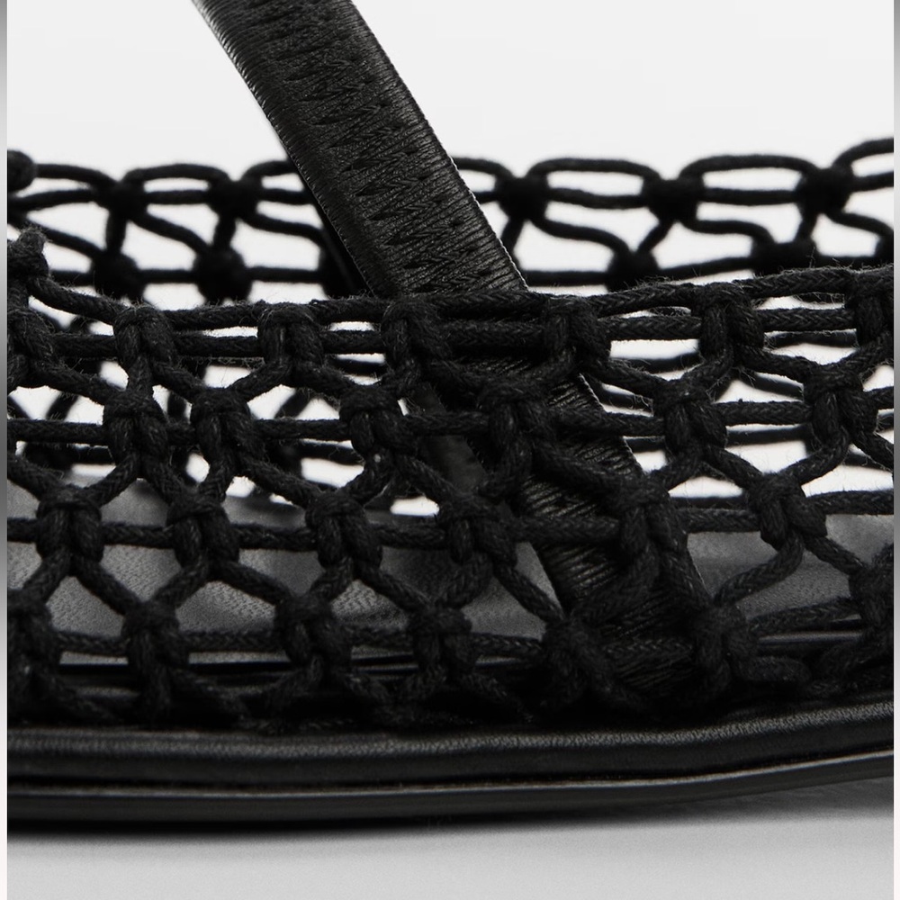 Mango BALLET MESH FLATS 7.5 - Picture 3 of 6